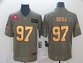 Nike 49ers 97 Nick Bosa 2019 Olive Gold Salute To Service Limited Jersey,baseball caps,new era cap wholesale,wholesale hats
